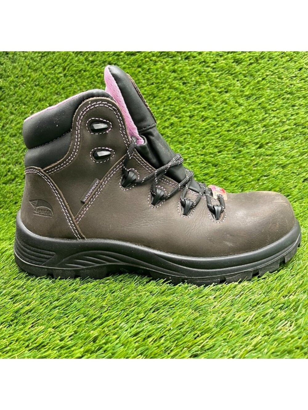 Avenger Framer Womens Size 8.5D Brown Waterproof Composite Toe Safety Work Boots